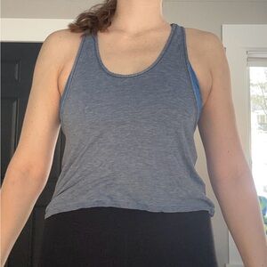 Lululemon Intended Tank Heathered Dark Cobalt Size 4 
DISCONTINUED ITEM!